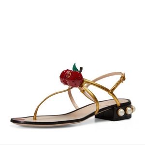 Gucci Rare Cherry Sandals/ strap slippers